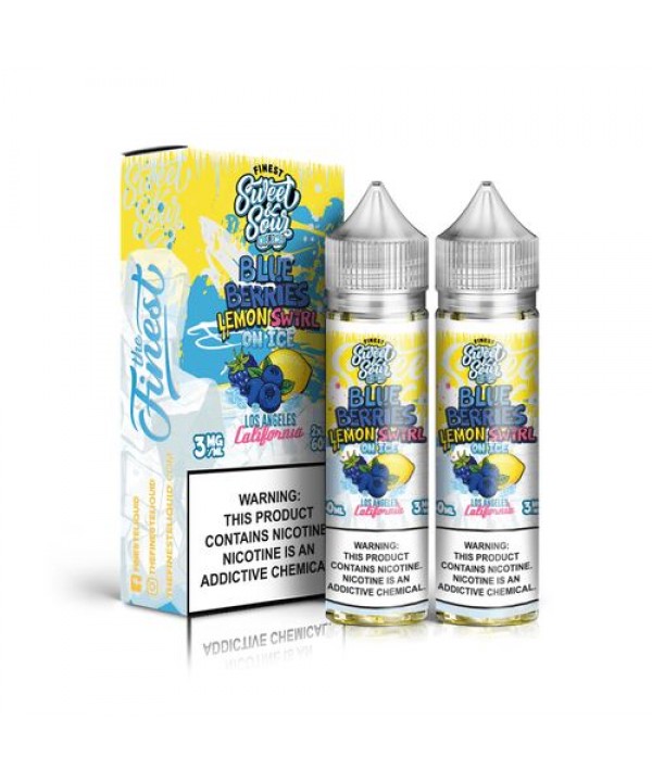 Blue Berries Lemon Swirl On Ice by Finest Sweet & Sour 120ML