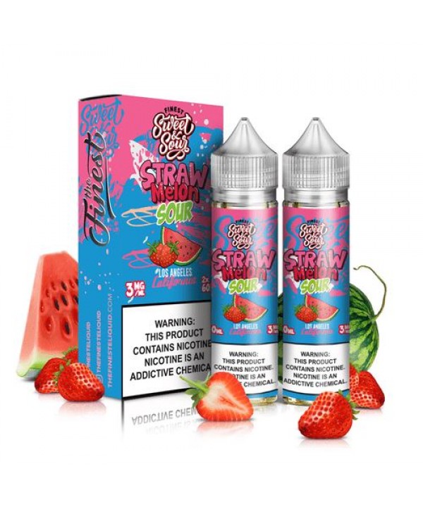 Straw Melon Sour by Finest Sweet & Sour 120ML