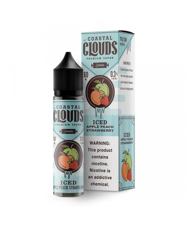 Iced Apple Peach Strawberry by Coastal Clouds 60ml