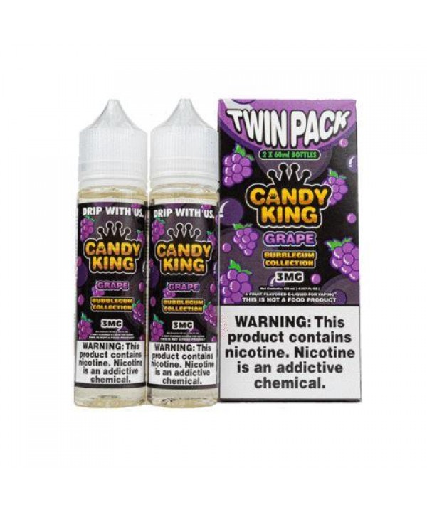 Grape by Candy King Bubblegum 120ml