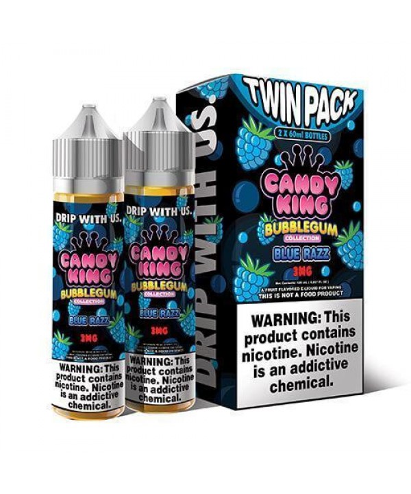 Blue Razz by Candy King Bubblegum 120ml