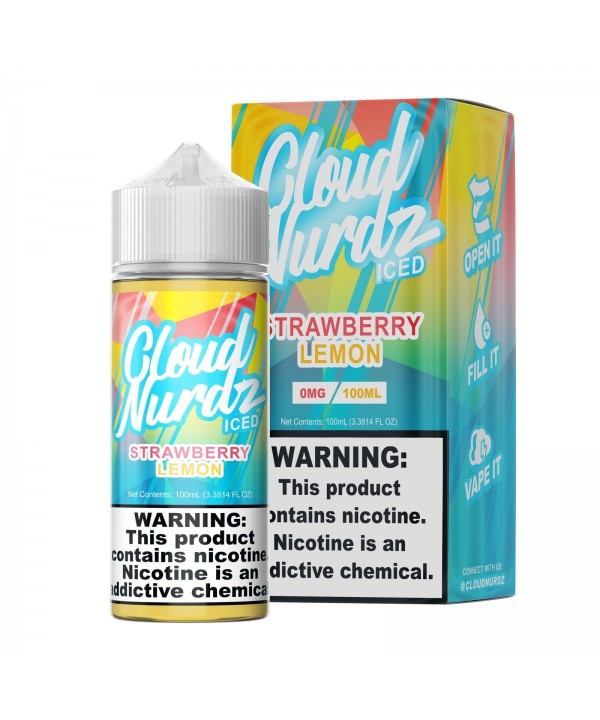 Strawberry Lemon Iced by Cloud Nurdz Ice TFN E-Liquid