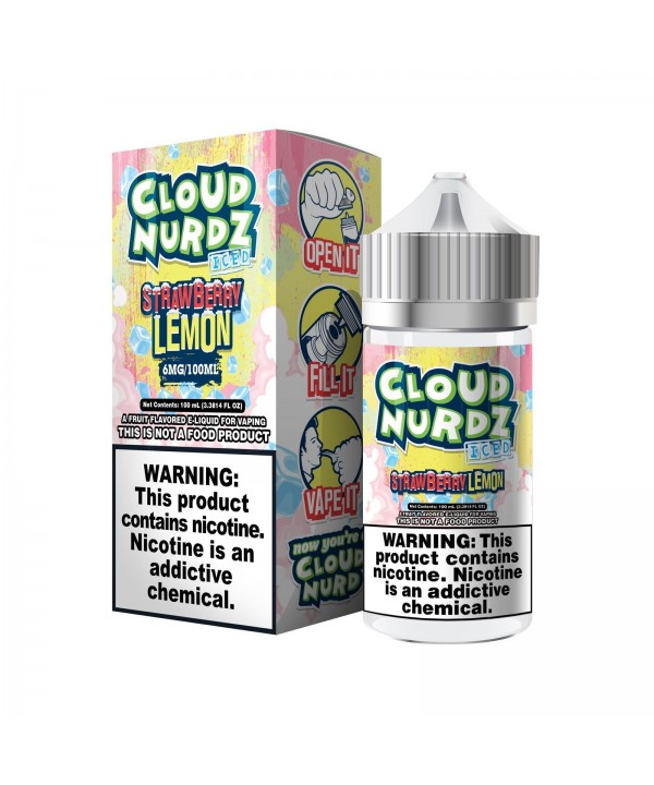 Strawberry Lemon Iced by Cloud Nurdz Ice TFN E-Liquid