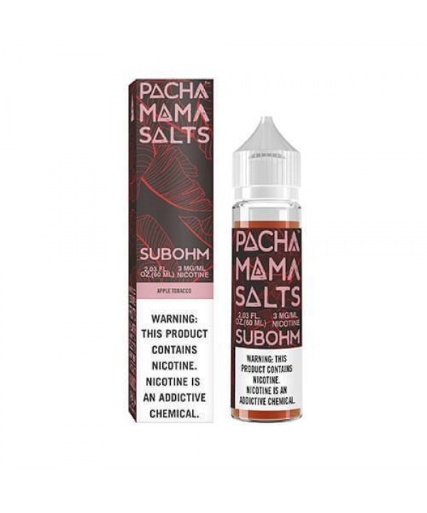 Apple Tobacco by PACHAMAMA Sub Ohm Salts 60ml