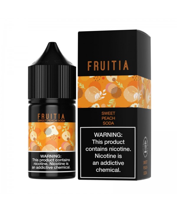 Sweet Peach Soda by Fruitia Salts 30ml