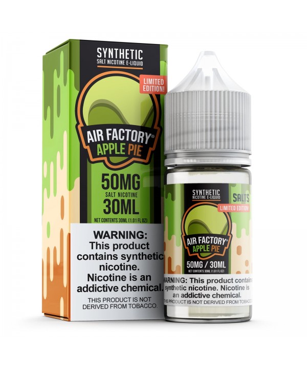 “Limited Edition” Apple Pie by Air Factory Salt Tobacco-Free Nicotine 30ml