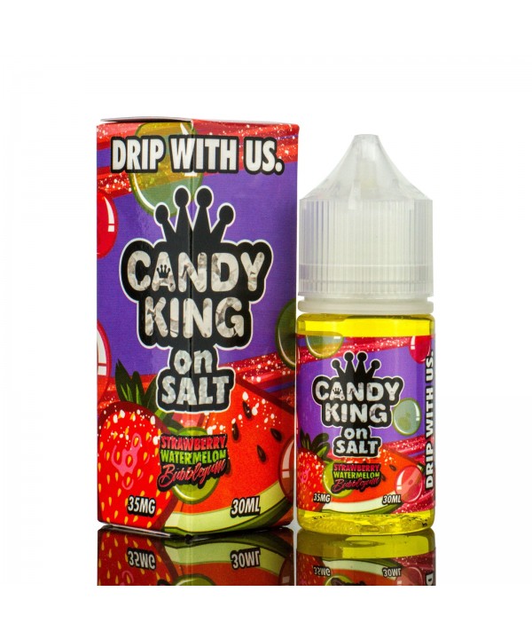 Strawberry Watermelon Bubblegum by Candy King On Salt 30ml